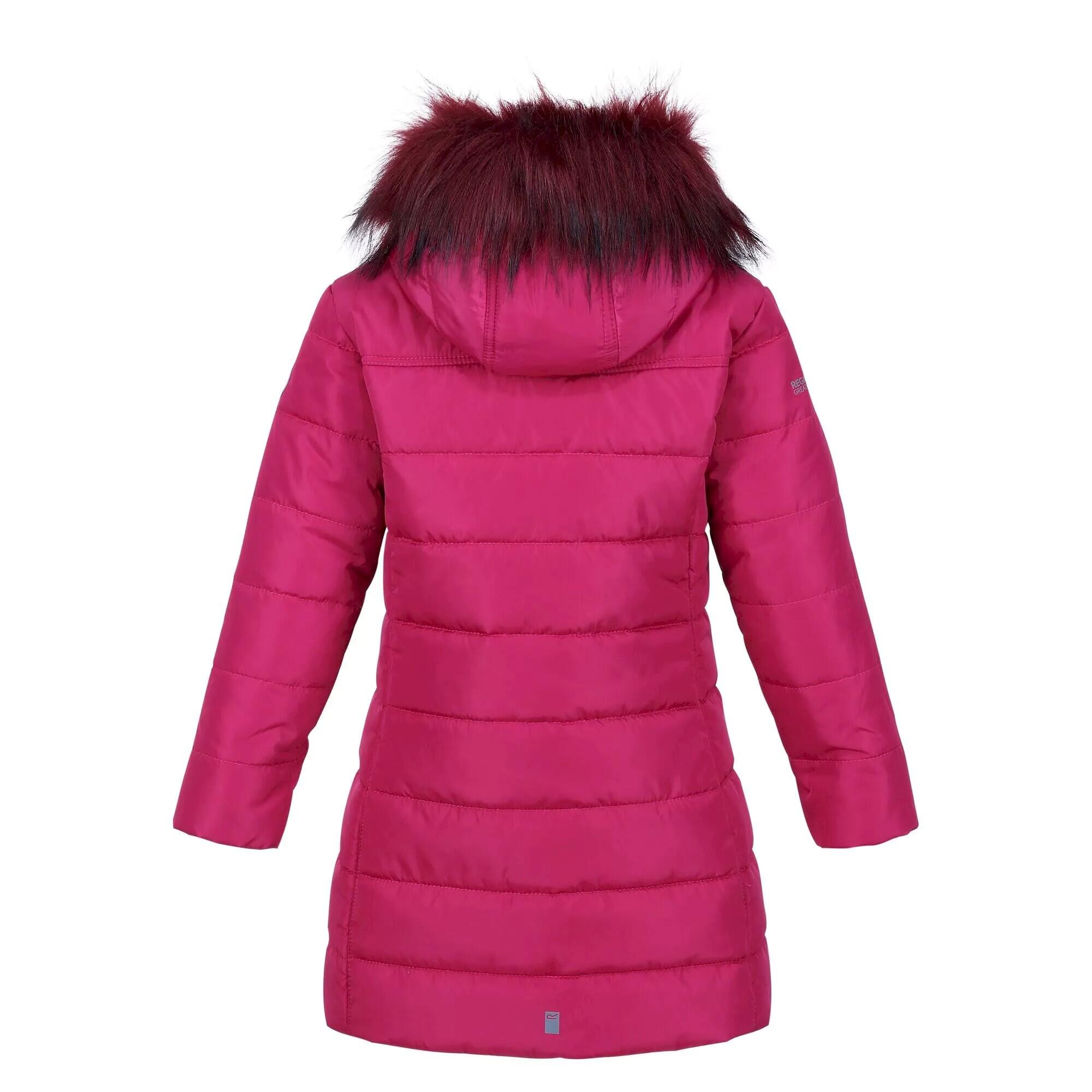 Girls Peppa Pig Padded Jacket (Berry Pink) 2/4