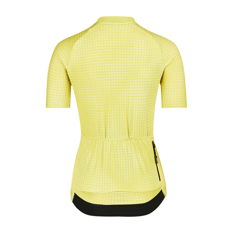 Fietsshirt Dames - Geel - Icon Optic Art