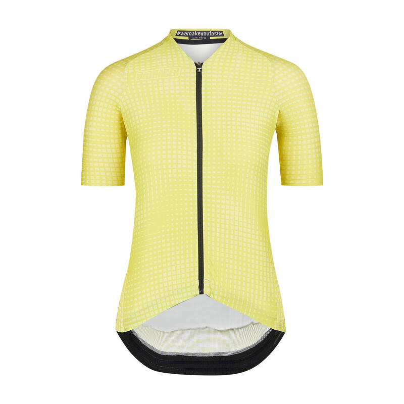 Fietsshirt Dames - Geel - Icon Optic Art