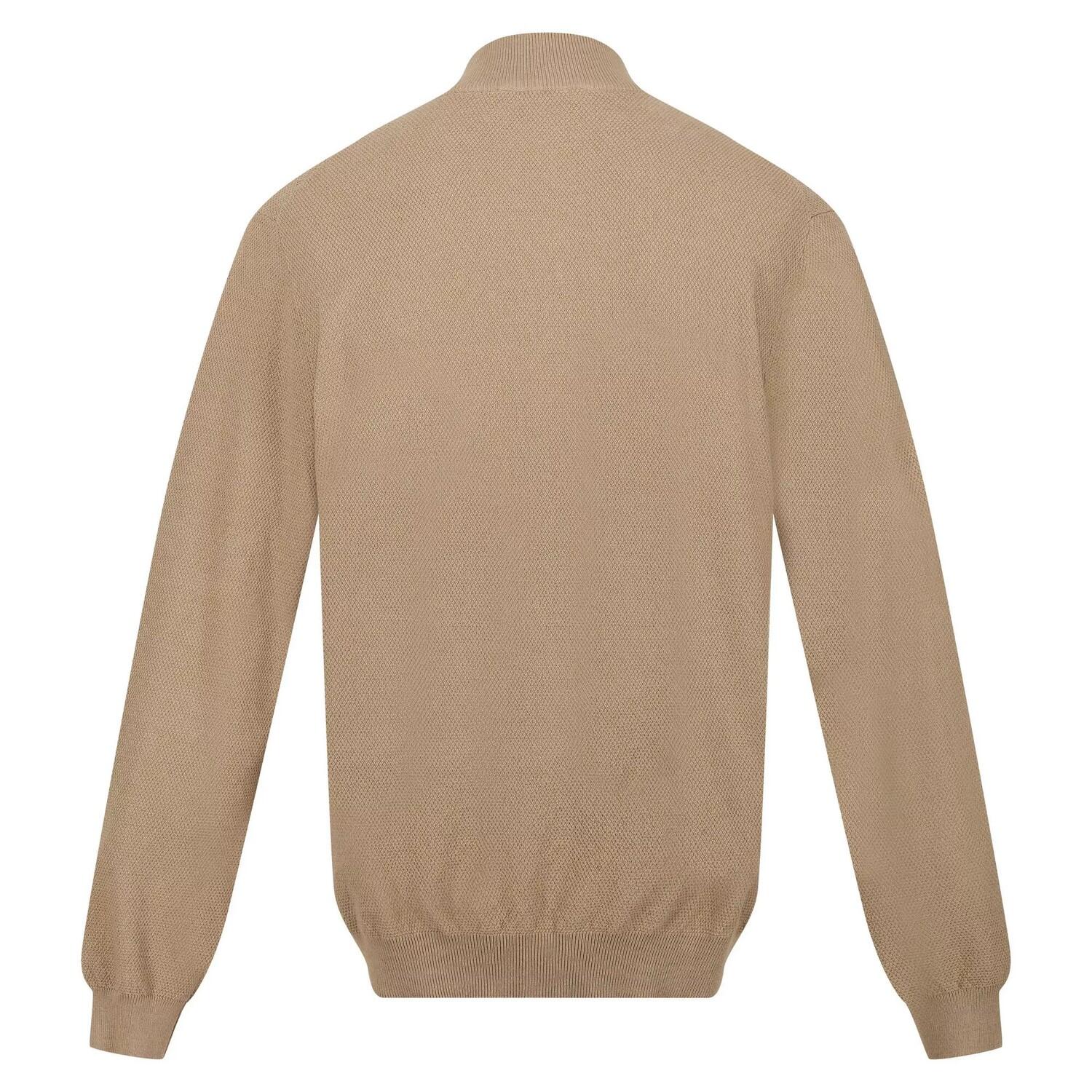 Mens Keaton Knitted Jumper (Gold Sand) 2/5