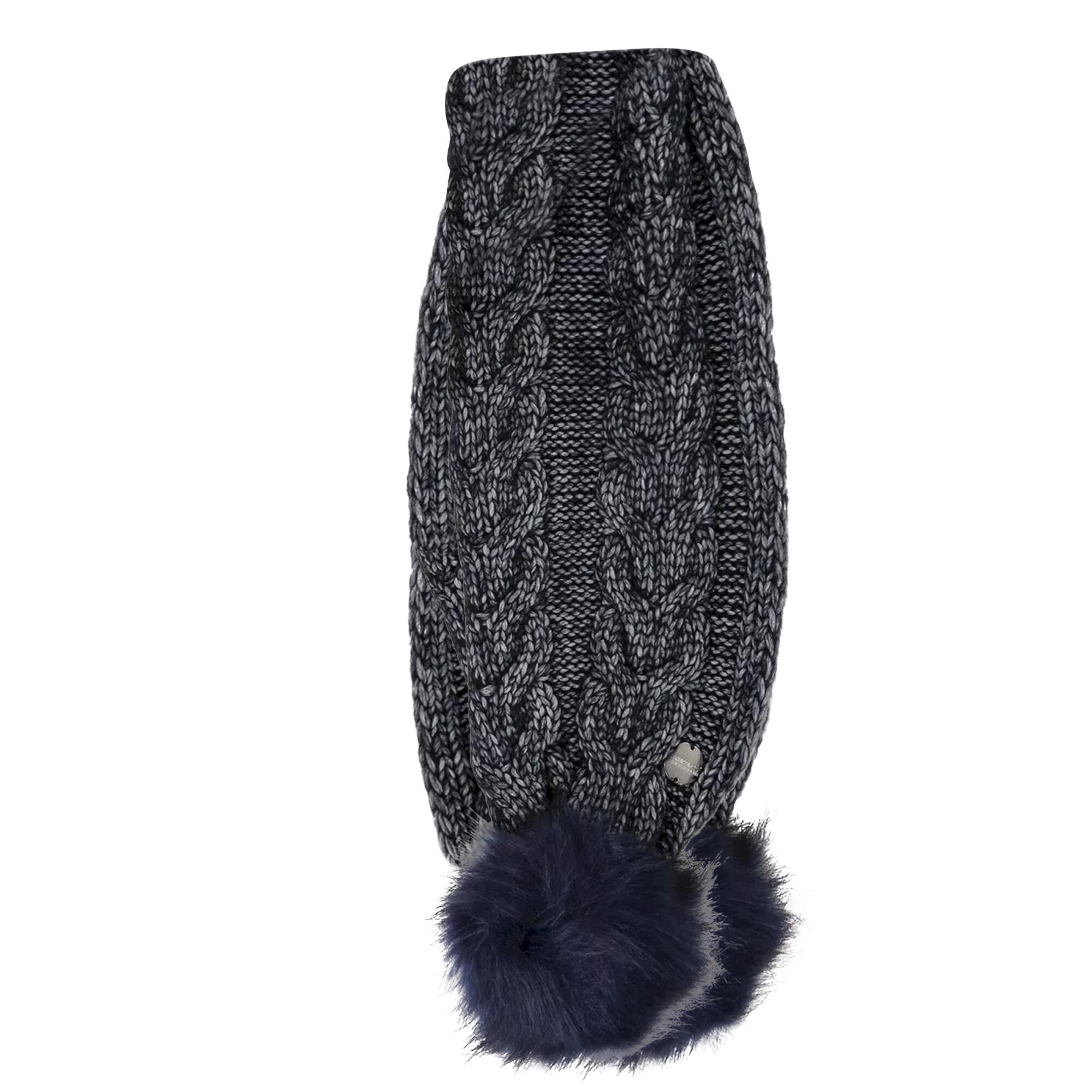 Womens/Ladies Lovella III Bobble Winter Scarf (Navy) 2/4