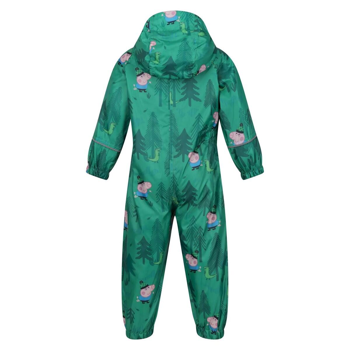 Childrens/Kids Peppa Pig Dinosaur Snowsuit (Jellybean Green) 2/5