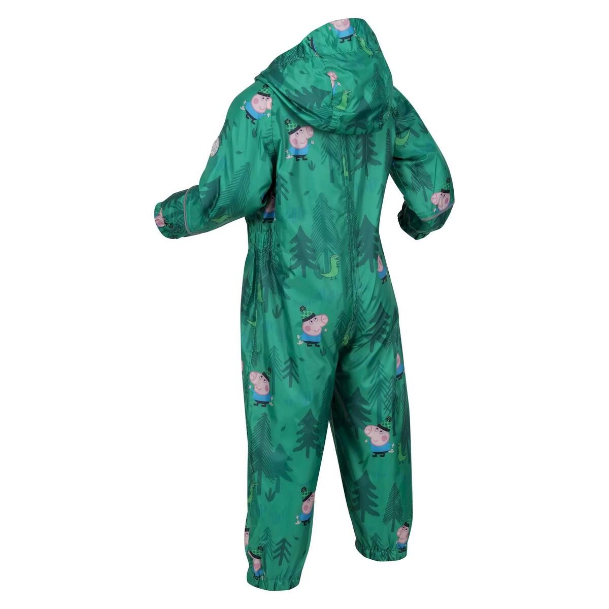 Childrens/Kids Peppa Pig Dinosaur Snowsuit (Jellybean Green) 4/5