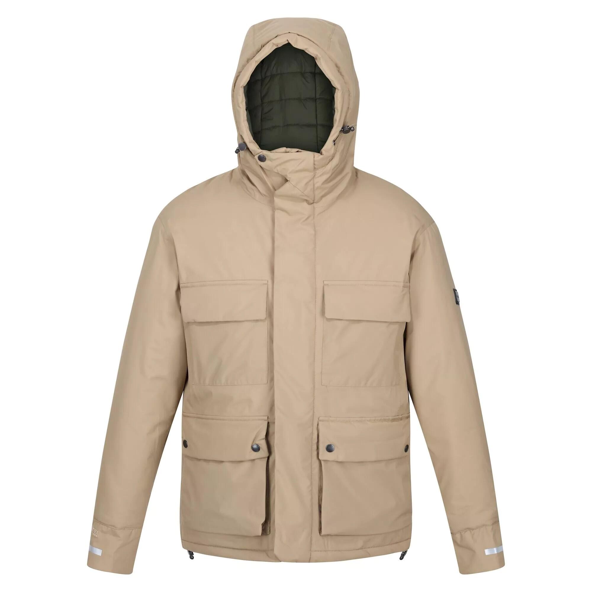 Mens Raylan Waterproof Jacket (Gold Sand) 1/5