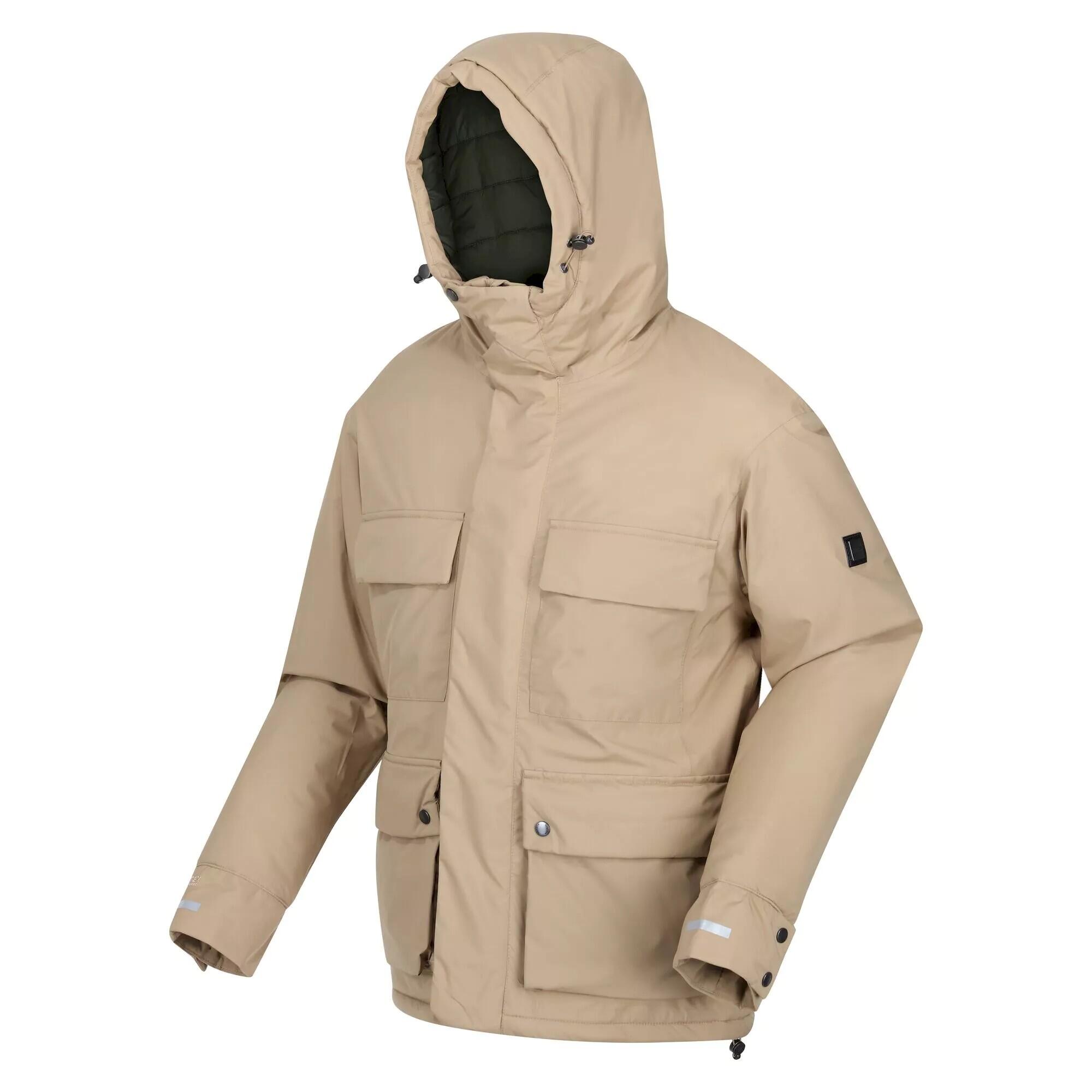 Mens Raylan Waterproof Jacket (Gold Sand) 3/5