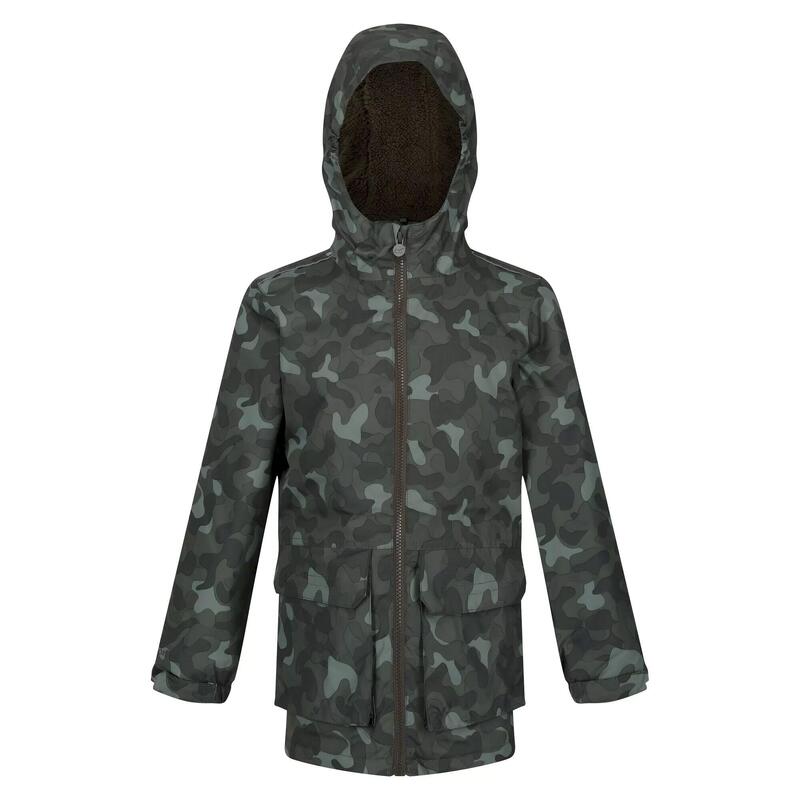 Veste imperméable SALMAN Enfant (Kaki foncé)