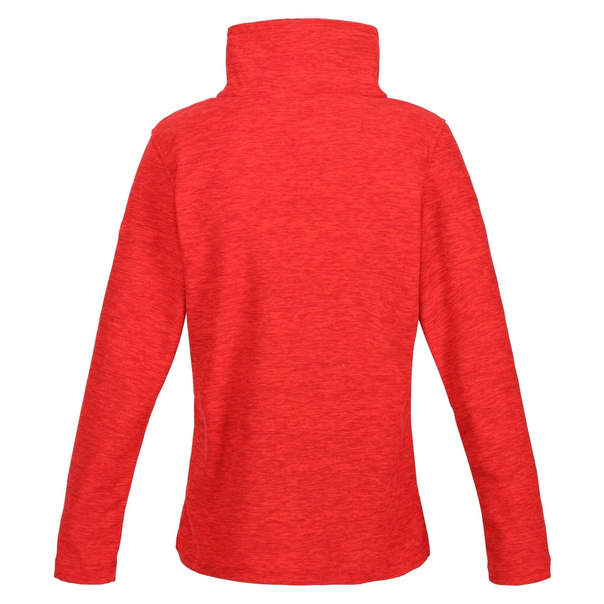 Womens/Ladies Kizmitt Marl Half Zip Fleece Top (Code Red) 2/5