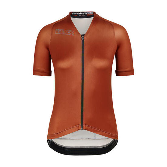 Maglia Ciclismo Leggera Manica Corta Donna - Metalix Bronze