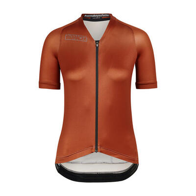 Fietsshirt dames - oranje - icon metalix