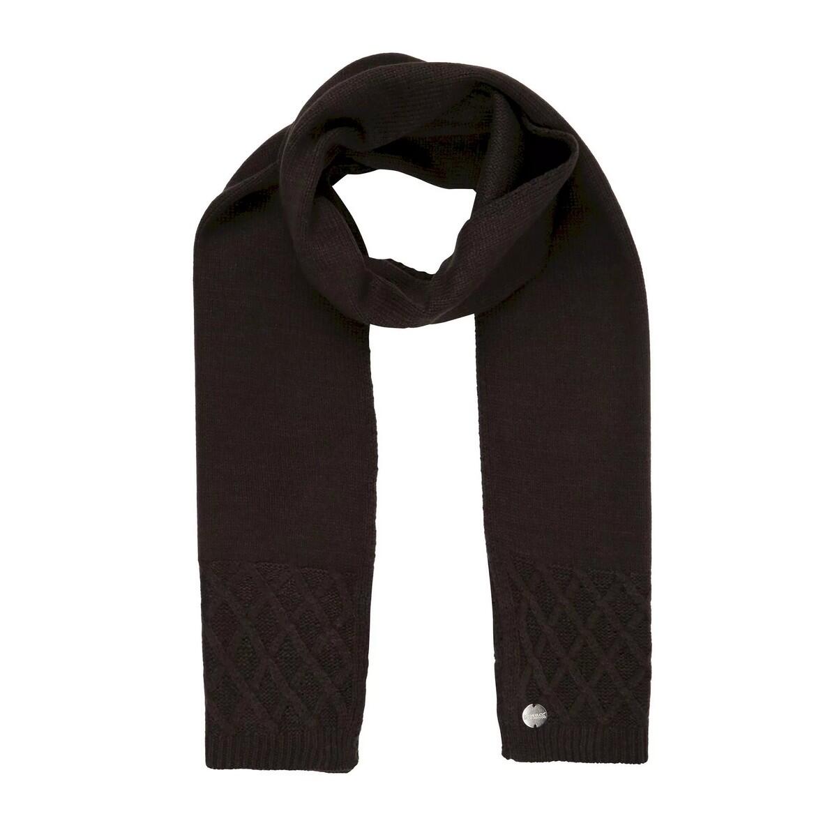 Womens/Ladies Multimix IV Knitted Winter Scarf (Black) 2/4
