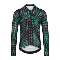 Maillot Cycliste à Manches Longues pour Hommes - Vert - Optic Art