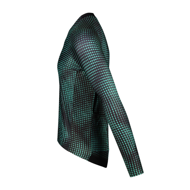 Maglia Ciclismo Manica Lunga Uomo - Verde - Optic Art