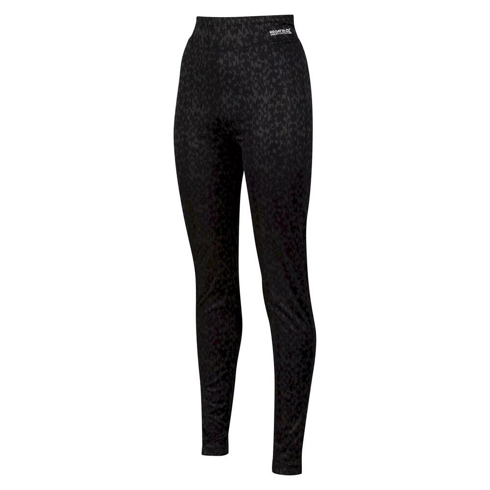 Womens/Ladies Bampton Printed Leggings (Black) 3/4