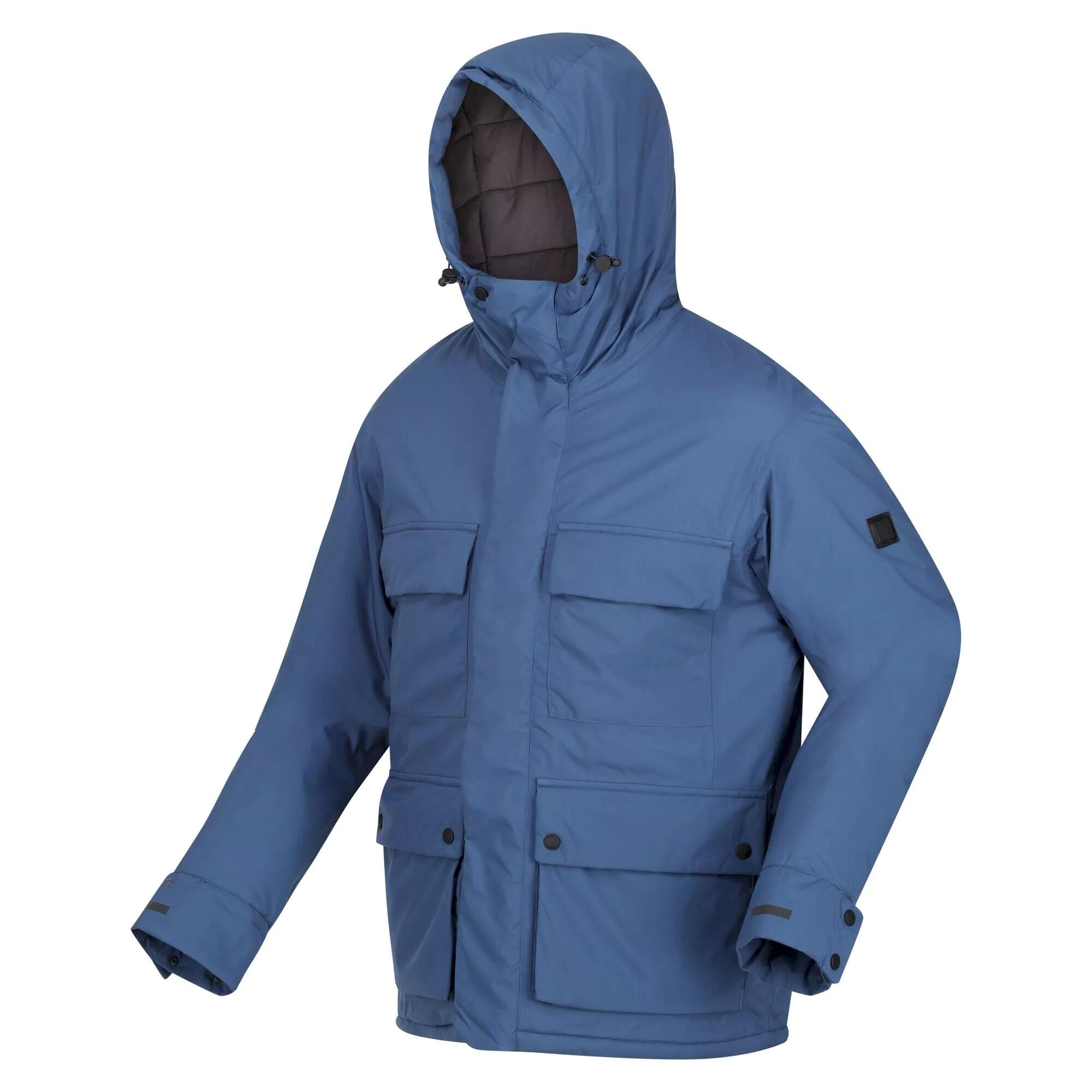 Mens Raylan Waterproof Jacket (Dark Denim) 3/5