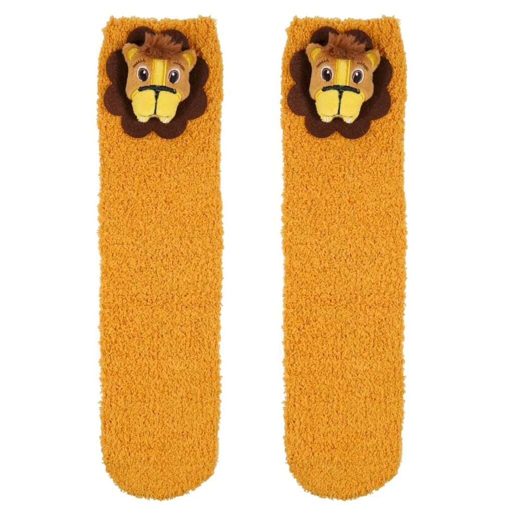 Childrens/Kids Mudplay Lion Socks (Butterscotch)