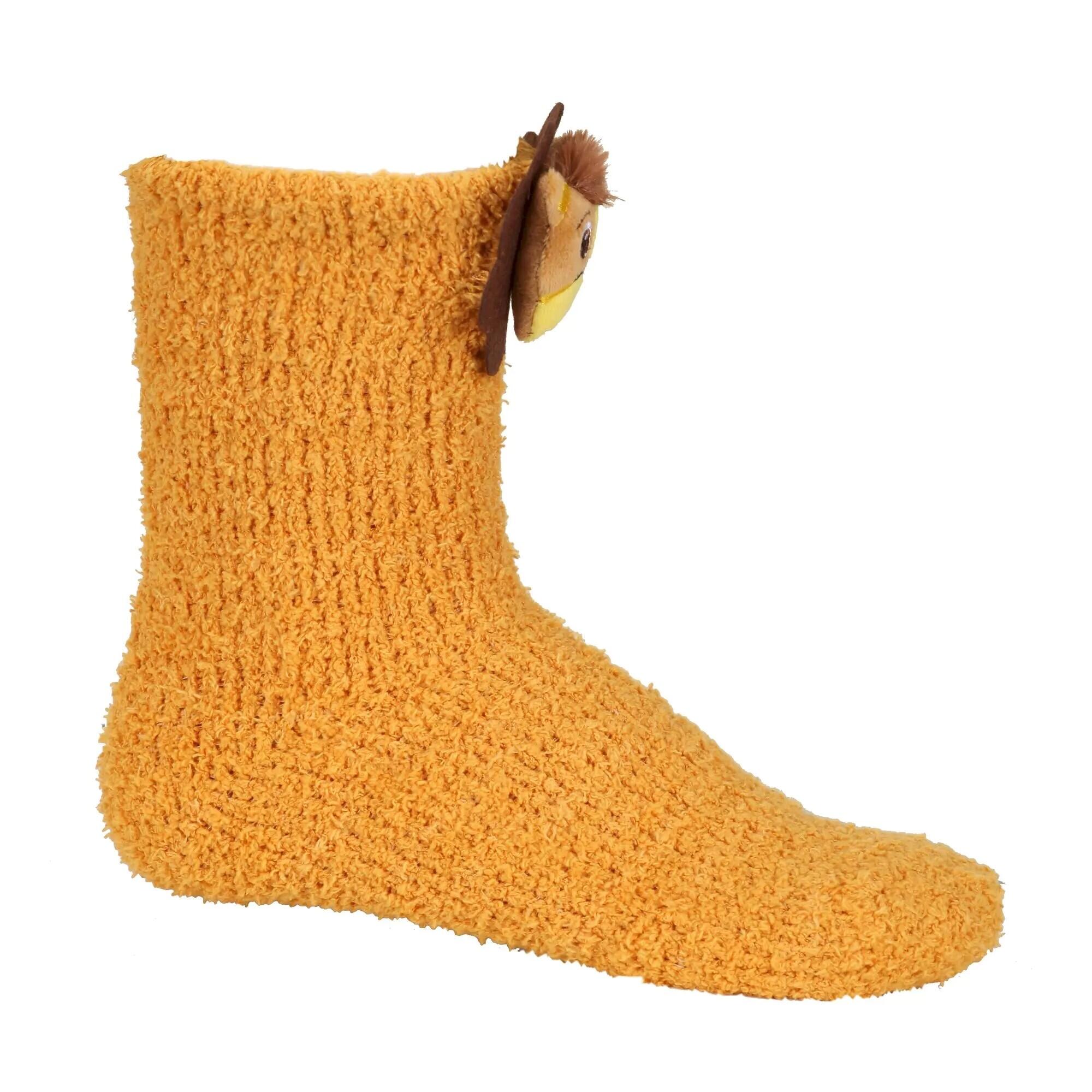 Childrens/Kids Mudplay Lion Socks (Butterscotch) 2/3