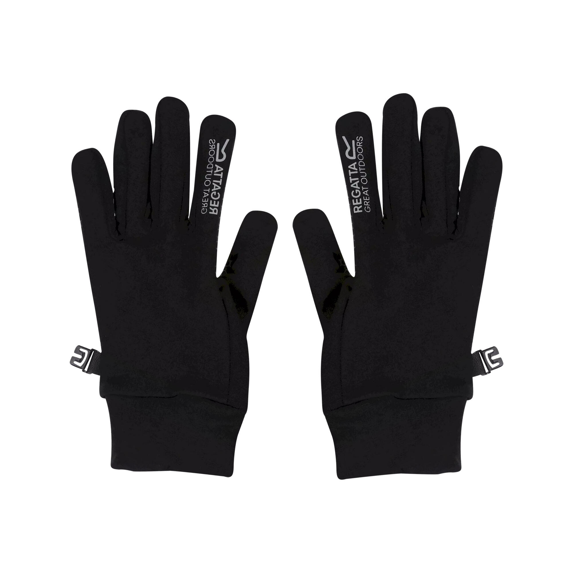 Childrens/Kids Grippy II Lightweight Gloves (Black/Dark Grey) 2/3