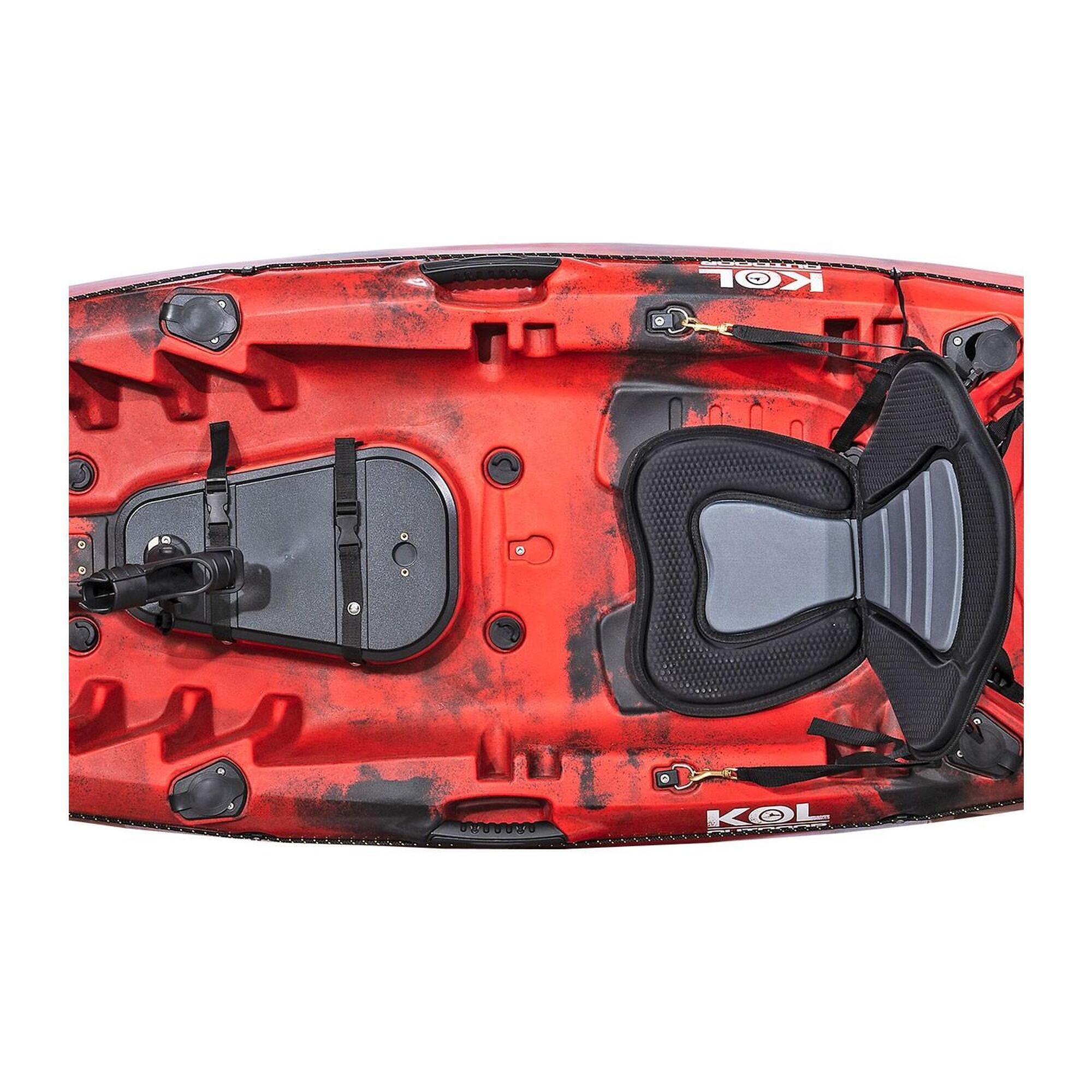 Angelkajak Conger P 295x80 cm Rot - Sit-on-Top Einer-Kajak, 22 kg 6/7