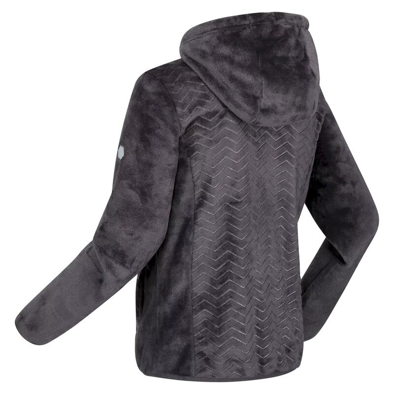 Forro Polar Julissa II de Peludito para Mujer Gris Seal