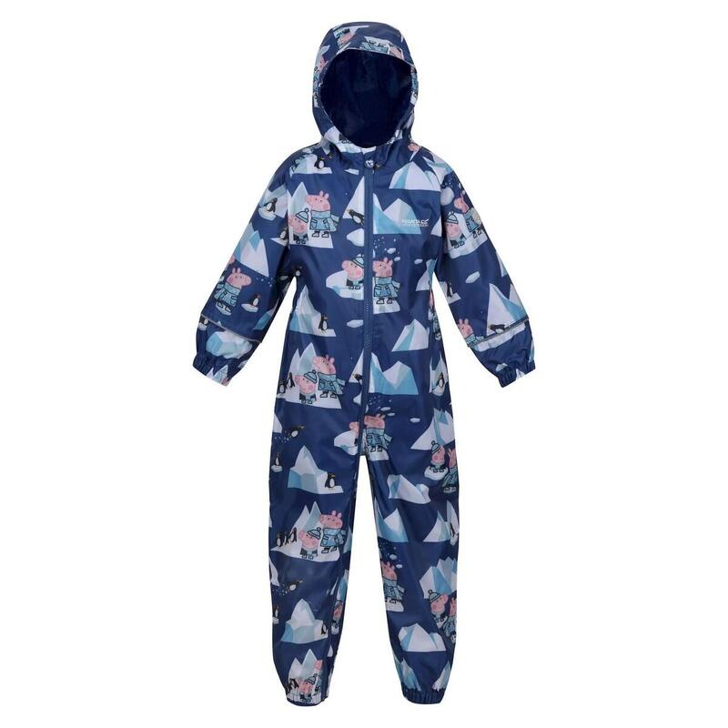 Kinder/Kinder Pobble Peppa Pig Puddle Suit (Ruimte Blauw)