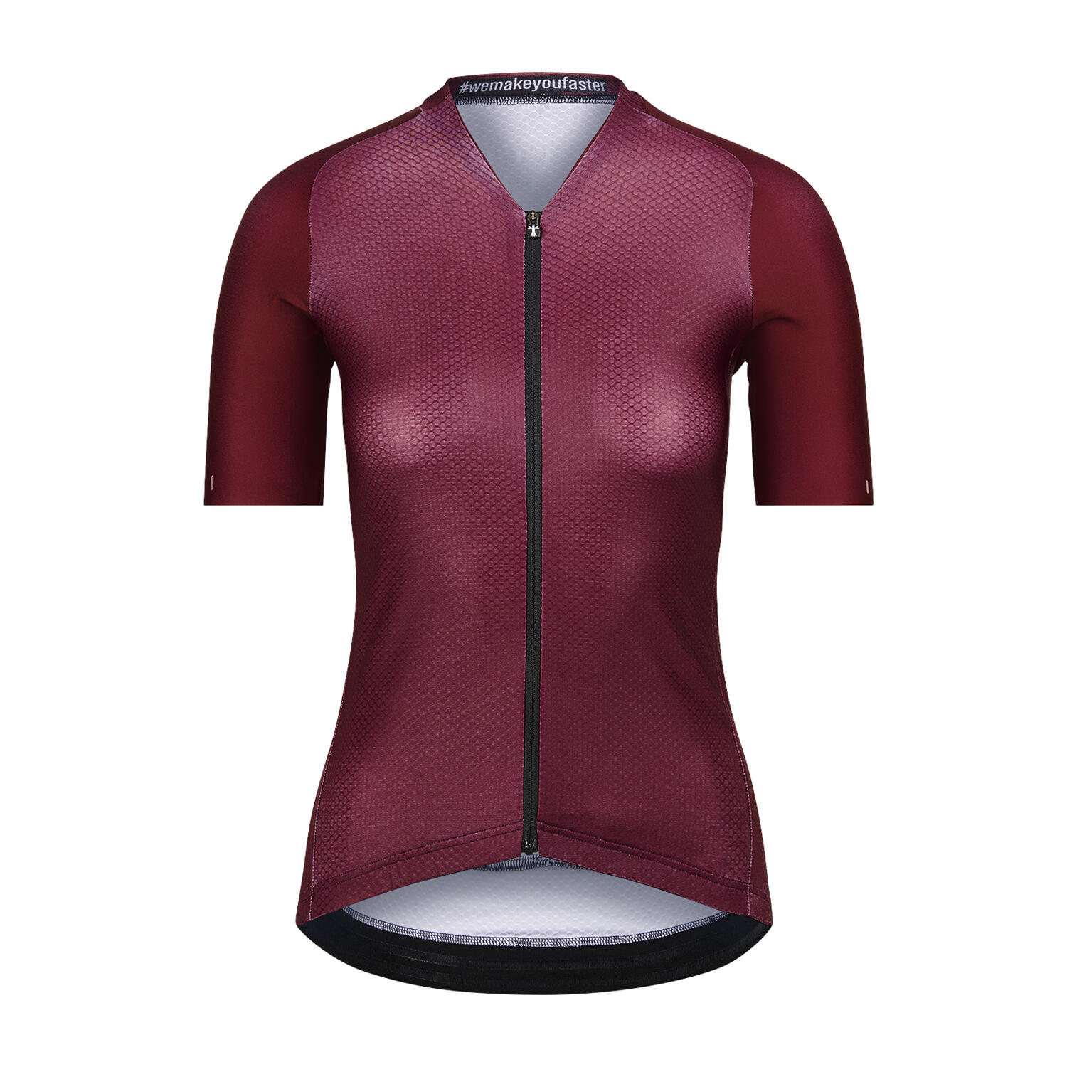 BIORACER Fietsshirt Dames - Bordeaux - Icon Coldblack