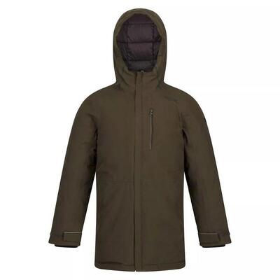 Kinder/kinder yewbank geïsoleerde jas (donkere khaki)