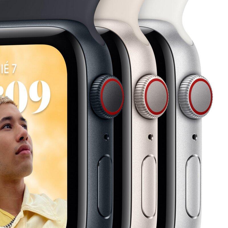 Smartwatch Apple Watch SE LTE Segunda Gen 44mm Aluminio Correa Blanca