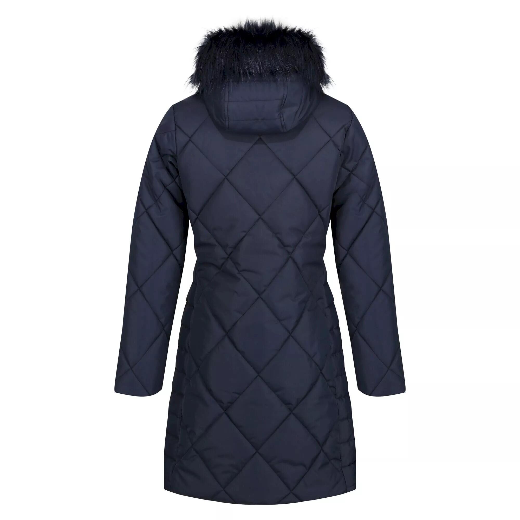 Womens/Ladies Fritha II Insulated Parka (Navy) 2/4