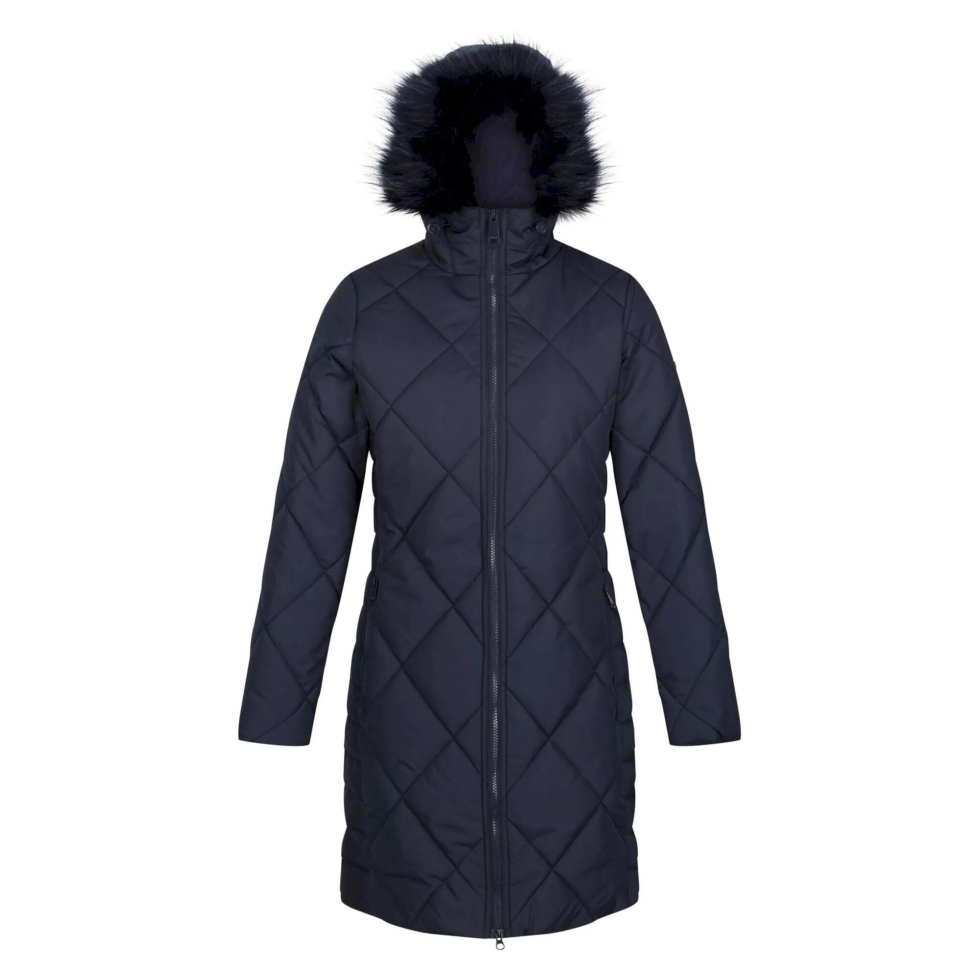 Womens/Ladies Fritha II Insulated Parka (Navy) 1/4