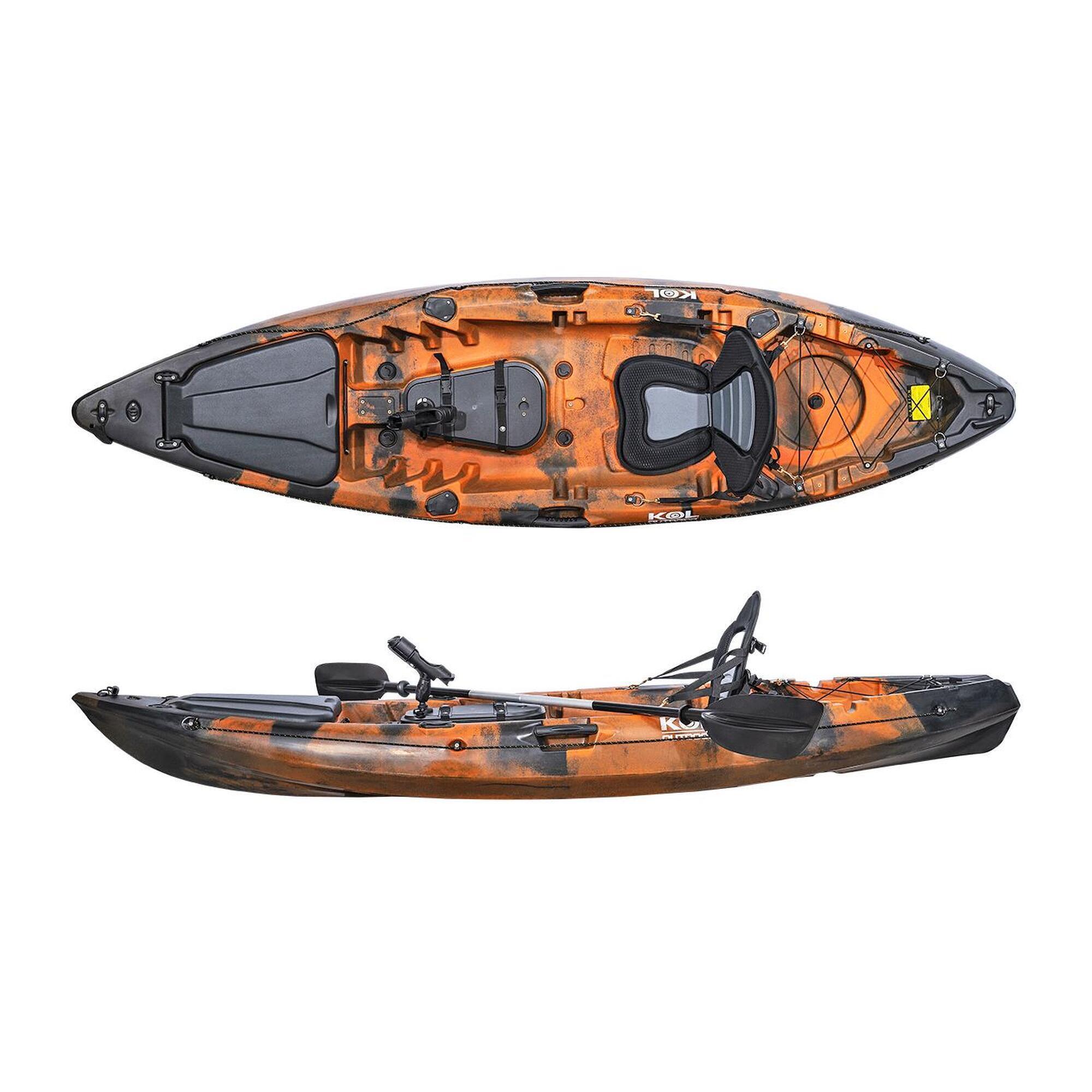 Angelkajak Conger P 295x80 cm Orange - Sit-on-Top Einer-Kajak, 22 kg 2/7