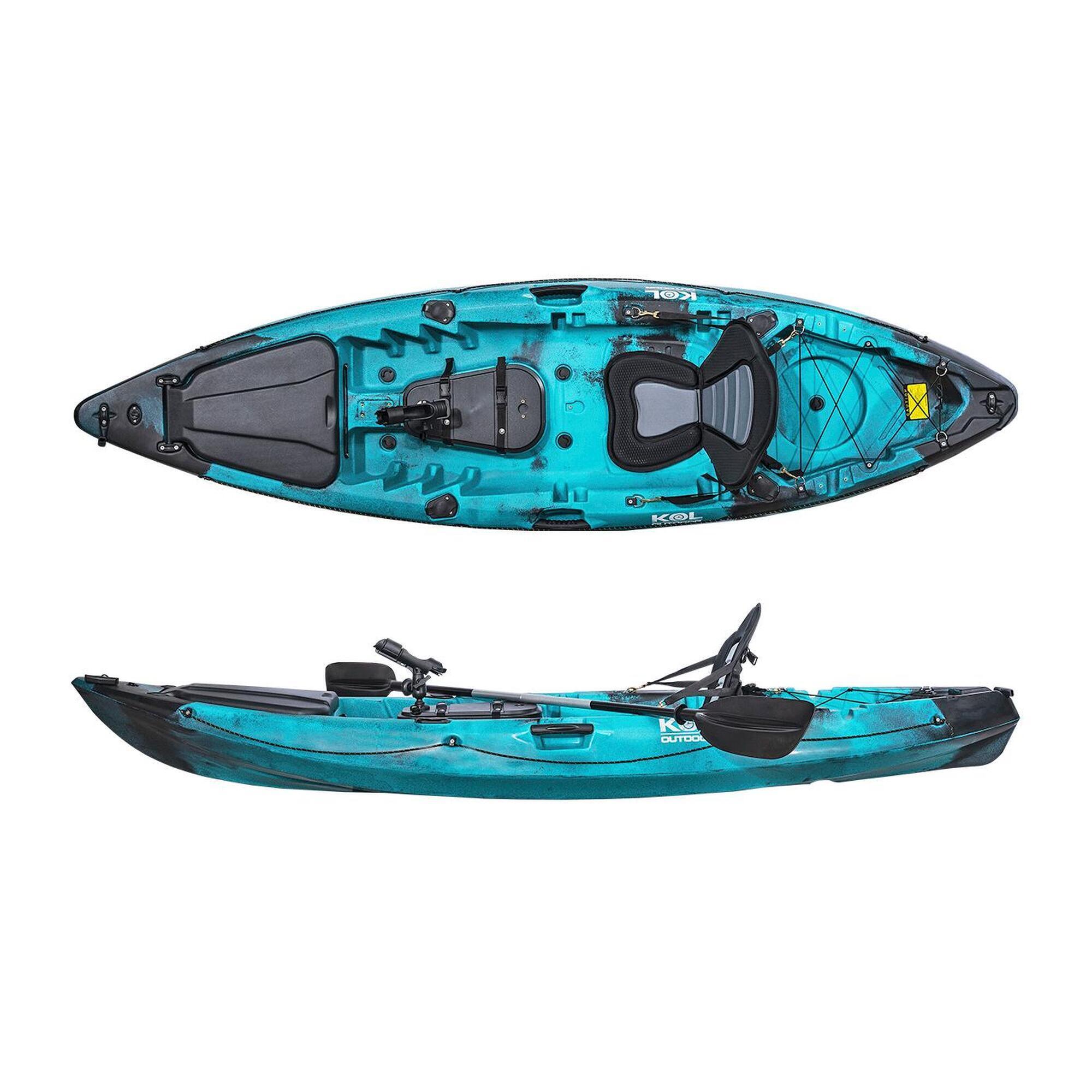 Angelkajak Conger P 295x80 cm Teal Camo - Sit-on-Top Einer-Kajak, 22 kg 2/7