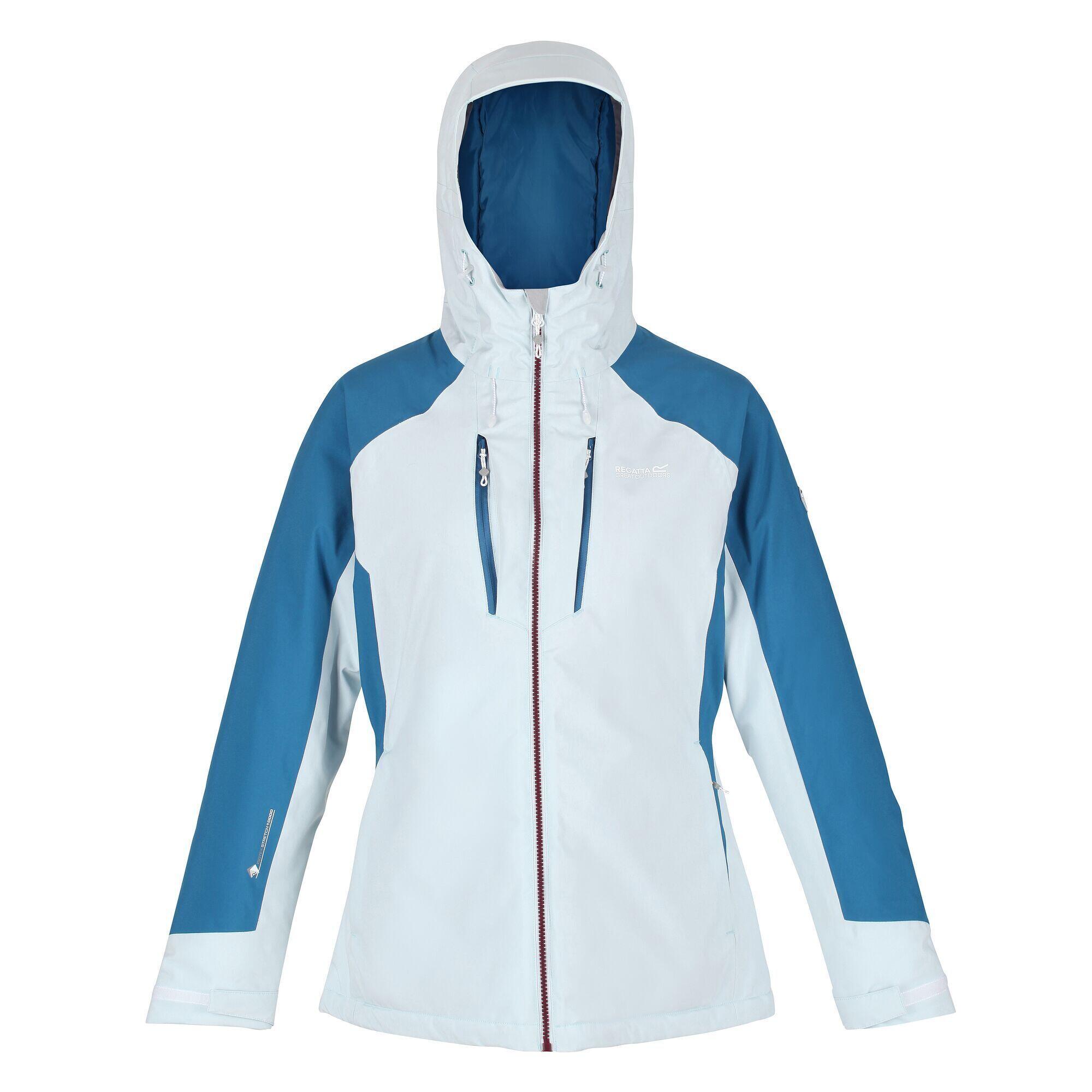 Women's HIGHTON STRETCH quilted jacket (Pale blue / Sapphire blue)