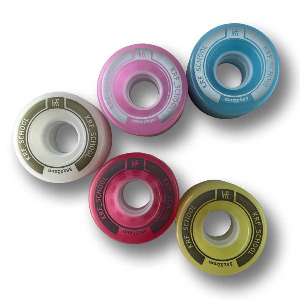Pack de 2 Ruedas KRF School para Patines Paralelos Y Krf School Tamaño 58×32 Mm 3/3