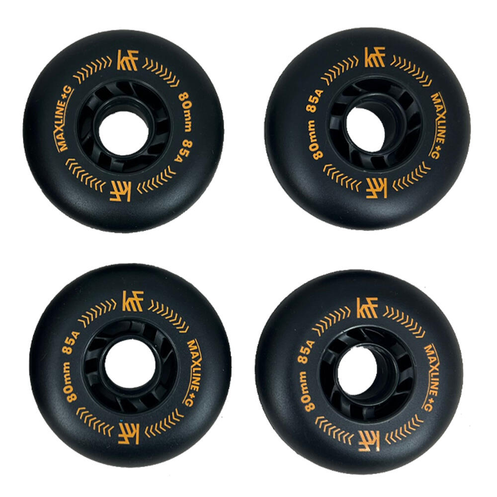 Pack De 4 Ruedas KRF Inline Especialidad Freeskate Tamaño: 80Mm 2/3