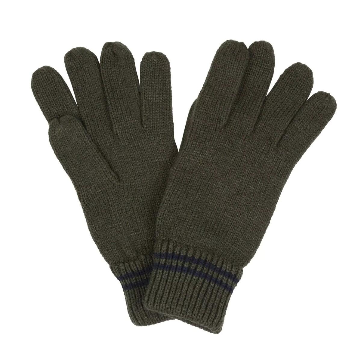 Mens Balton III Knitted Gloves (Dark Khaki) 1/4