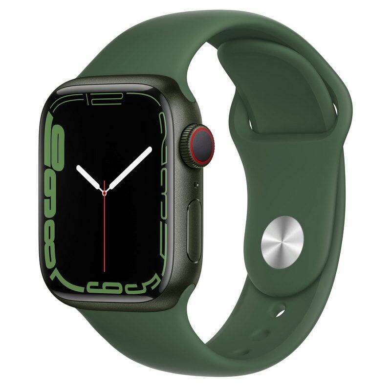 Smartwa tchApple  Series 7 GPS+Celular 41 mm Bracelete verde em alumínio Verde
