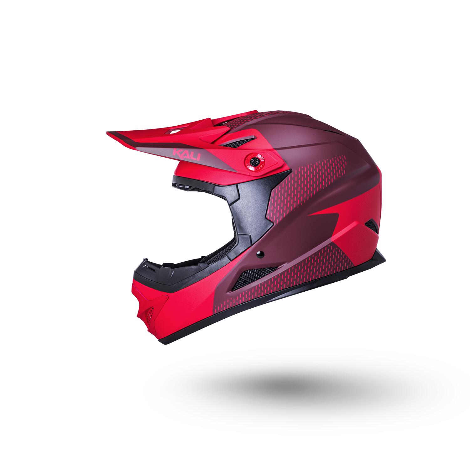 Kali Zoka Full Face Helmet - Dash Matt Red / Burgundy 2/5
