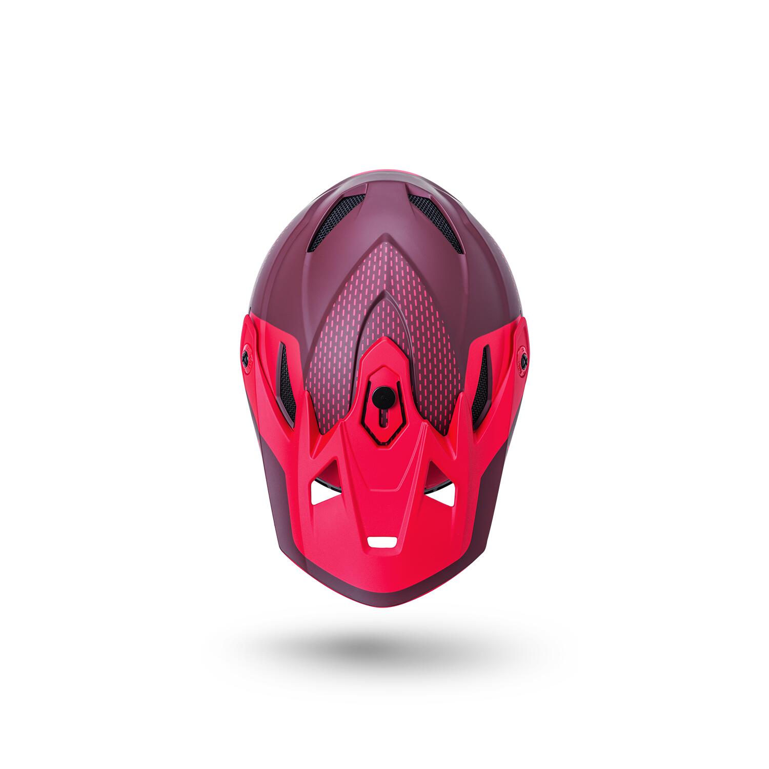Kali Zoka Full Face Helmet - Dash Matt Red / Burgundy 5/5