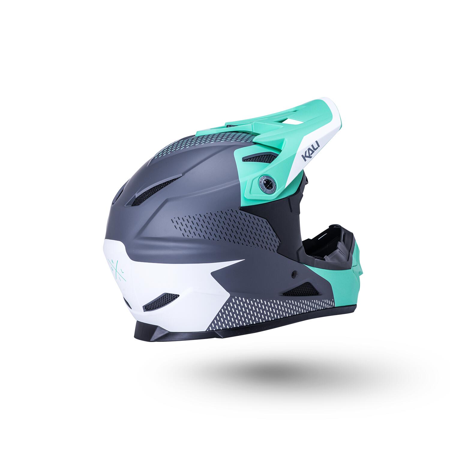 Kali Zoka Full Face Helmet - Dash Matt Seafoam / Grey 3/5