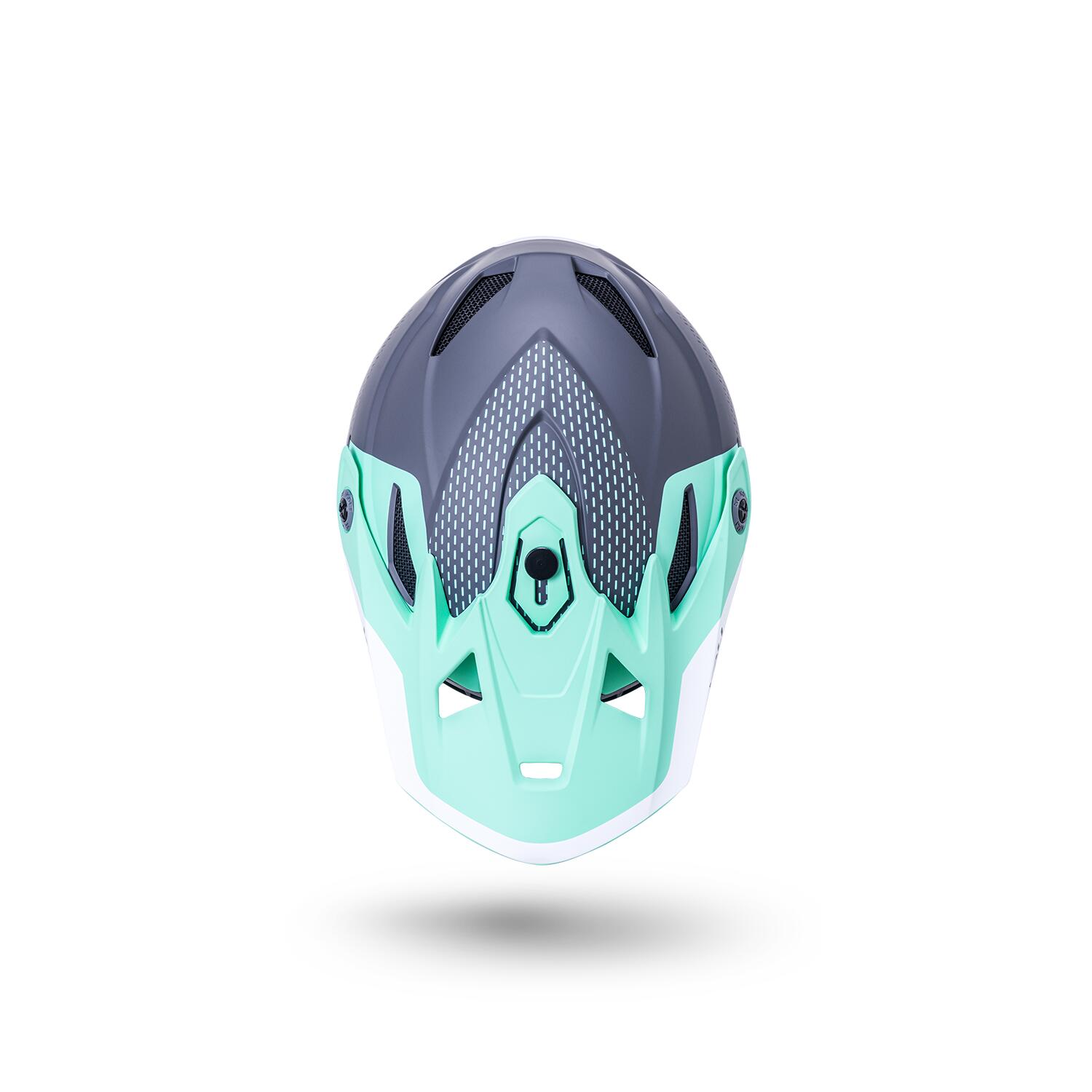 Kali Zoka Full Face Helmet - Dash Matt Seafoam / Grey 5/5