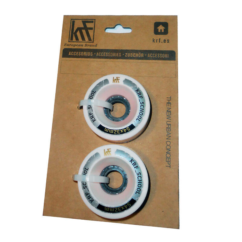 Pack de 2 Ruedas KRFPara Patín School Tamaño: 54 X 32 mm