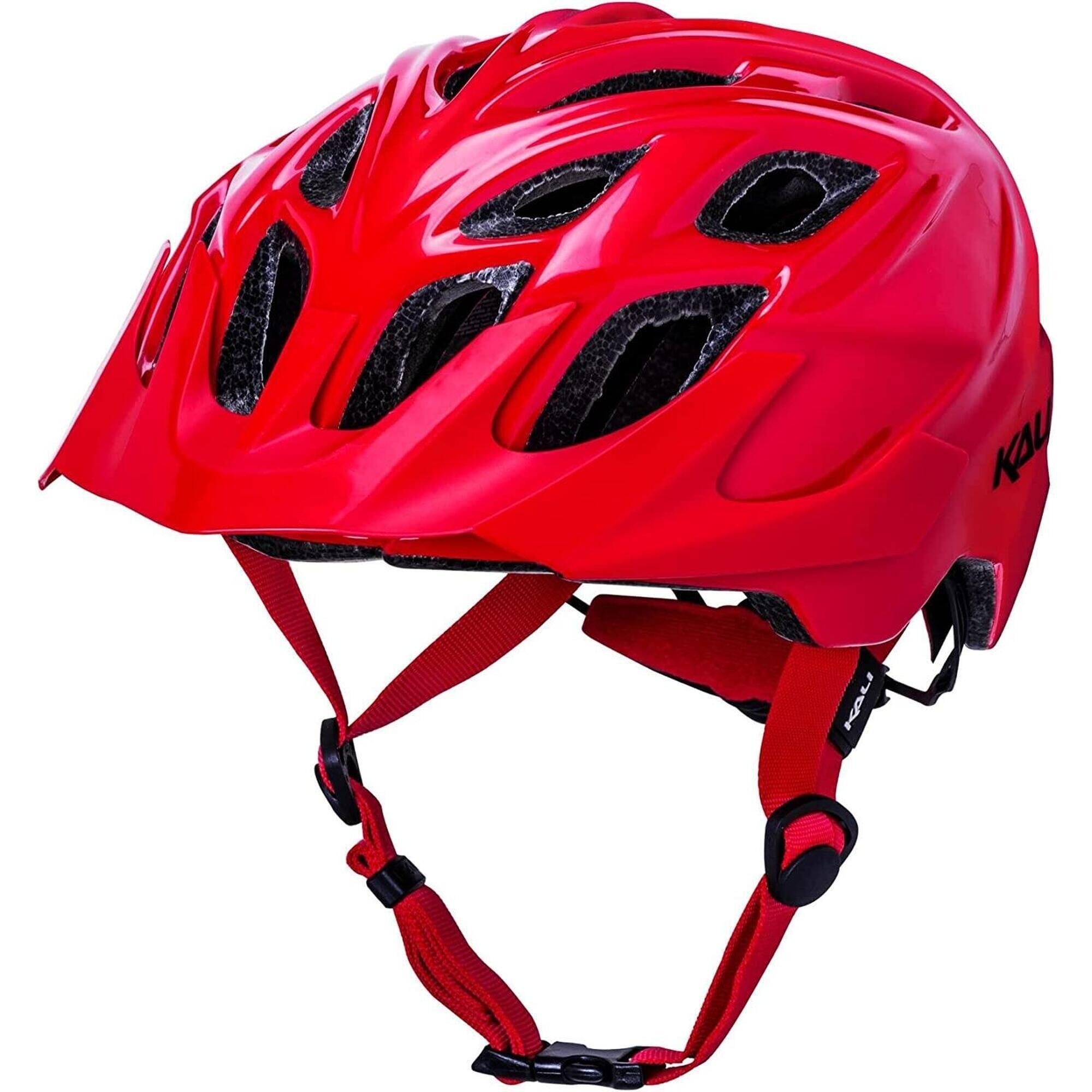 KALI Kali Chakra Solo Trail Helmet - Solid Gloss Red