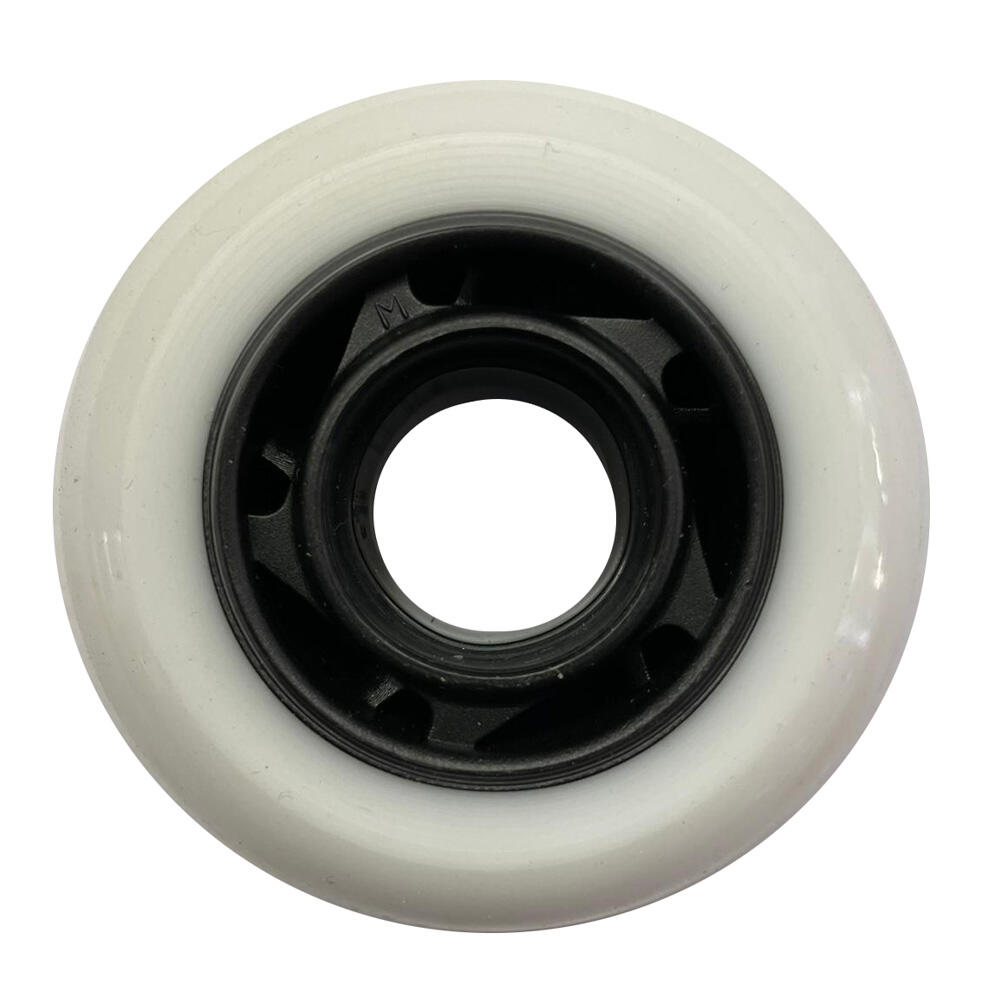 Pack de 4 Ruedas KRF Freestyle, Tamaño 64 Mm 85A Blanco/Negro 2/3