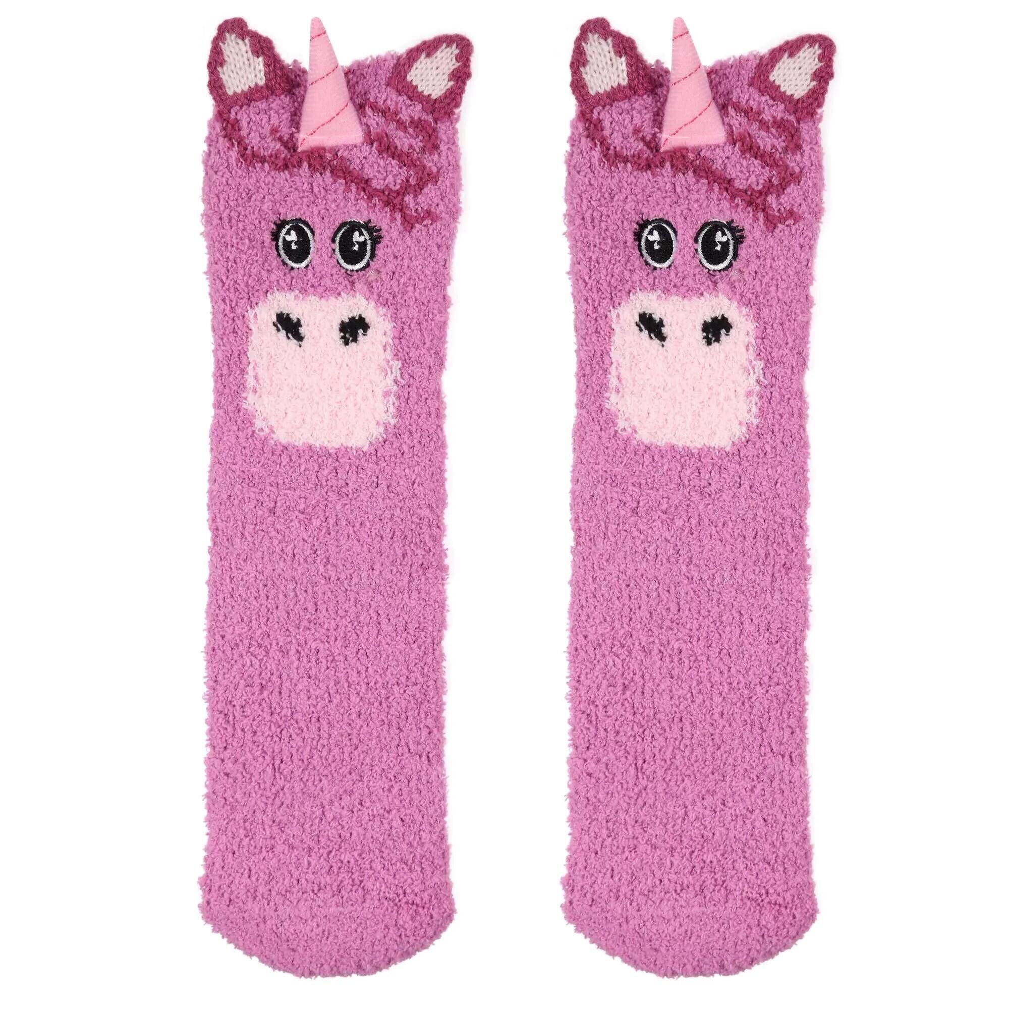 REGATTA Childrens/Kids Mudplay Unicorn Socks (Radiant Orchid)