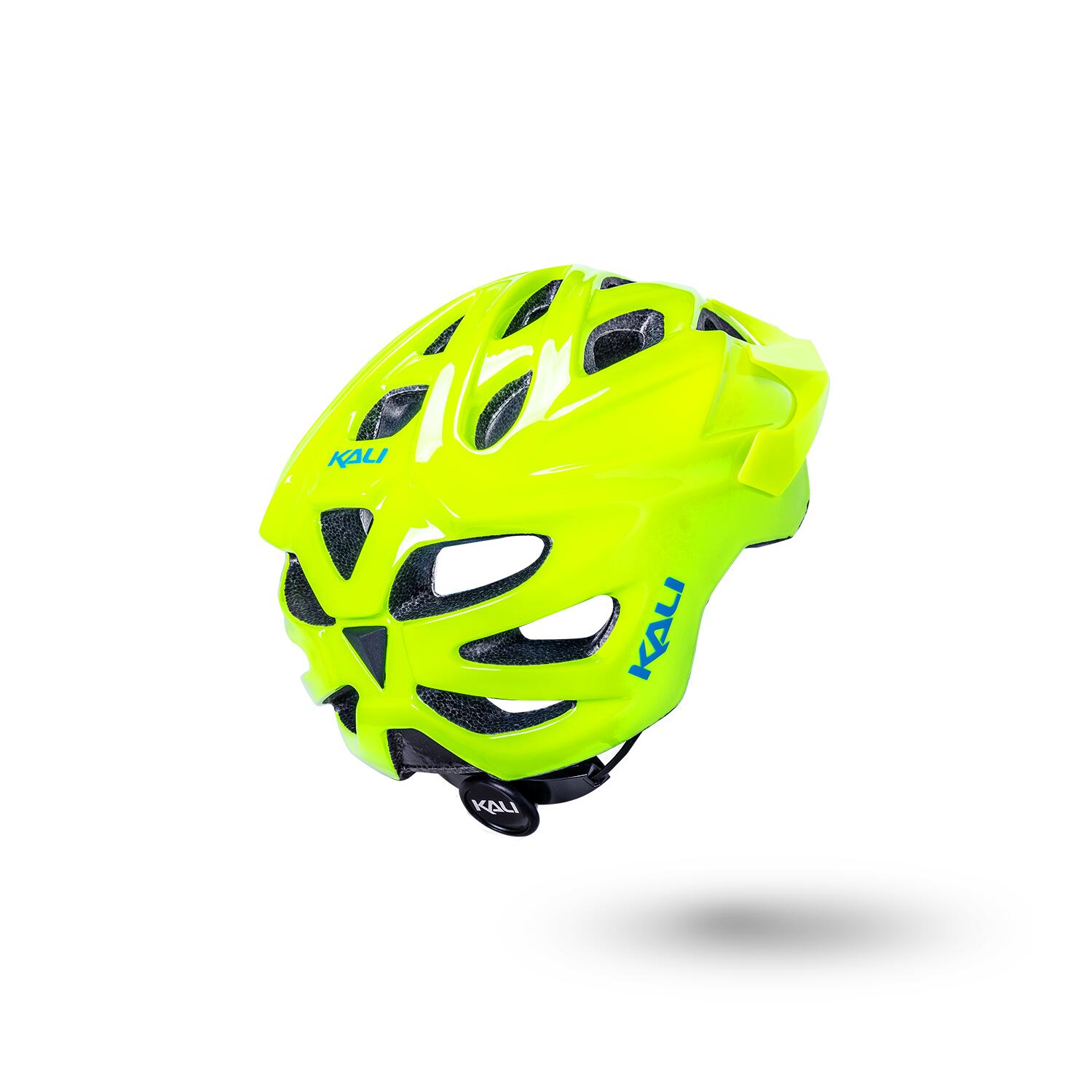 Kali Chakra Youth Helmet - Solid Gloss Neon Yellow 3/4