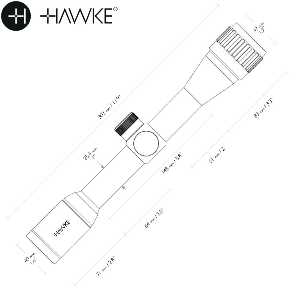 Mira Hawke Vantage 4X32 AO 3/6