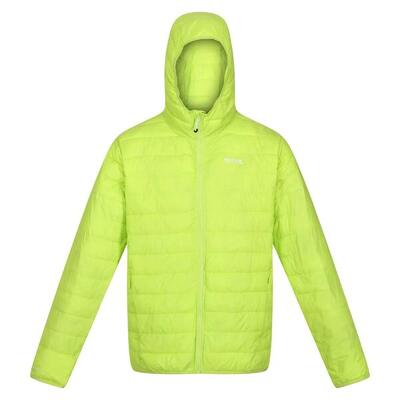 Heren hillpack hooded lightweight jacket (heldere kiwi)