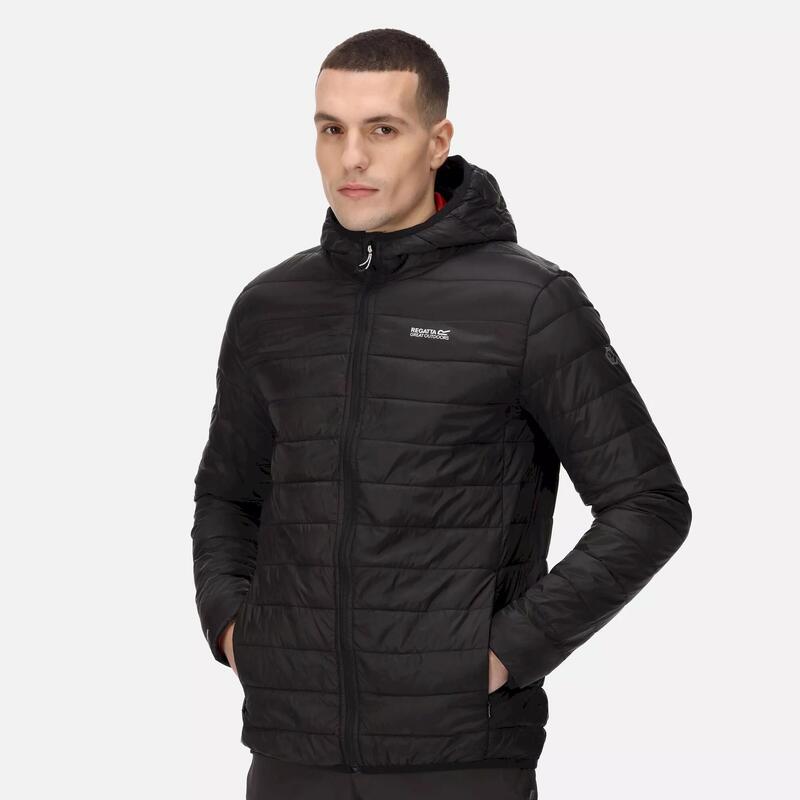 Heren Hillpack Hooded Lightweight Jacket (Zwart)