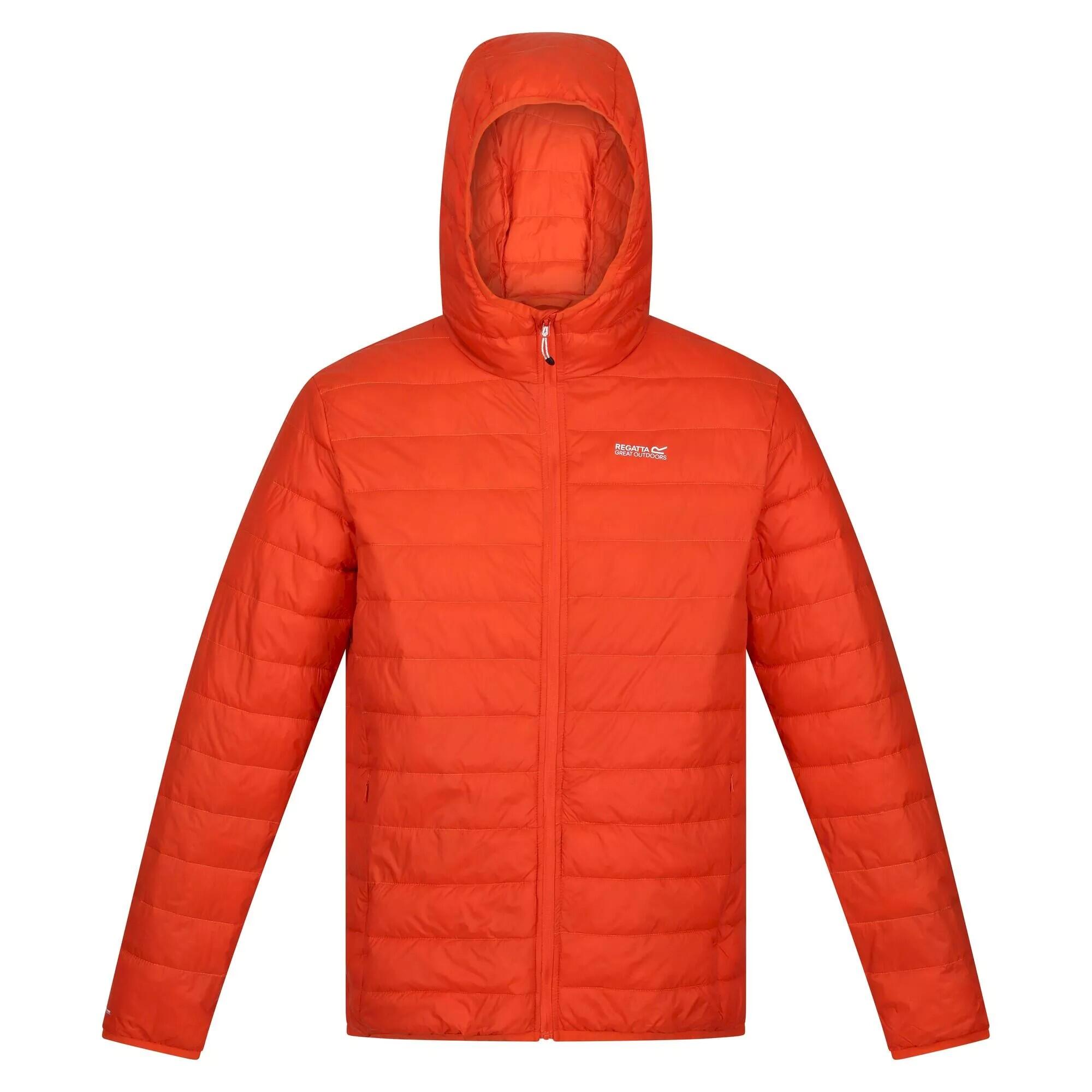 Giacca Con Cappuccio Leggera Uomo Regatta Hillpack Arancio Ruggine |  Regatta