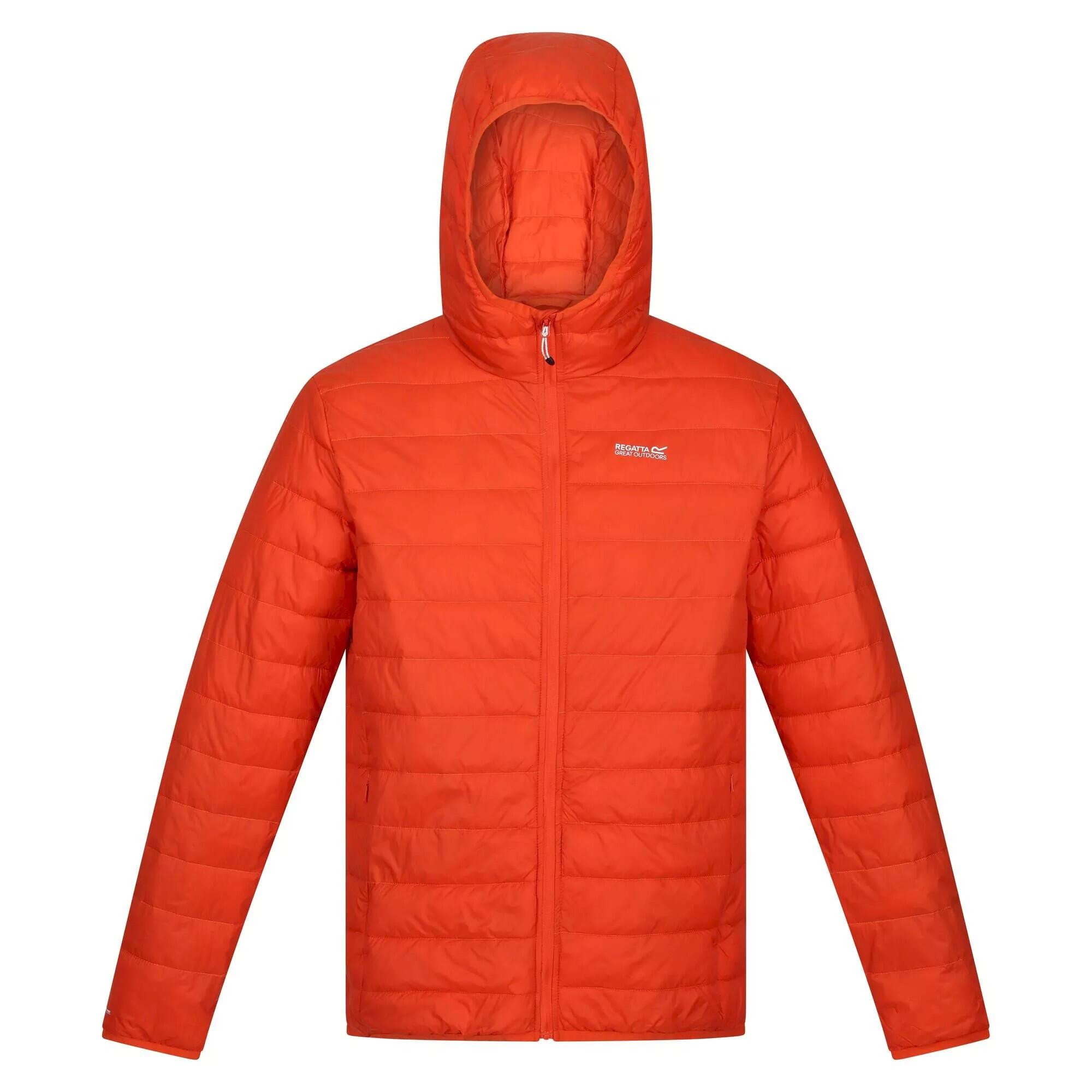 REGATTA Mens Hillpack Hooded Lightweight Jacket (Rusty Orange)